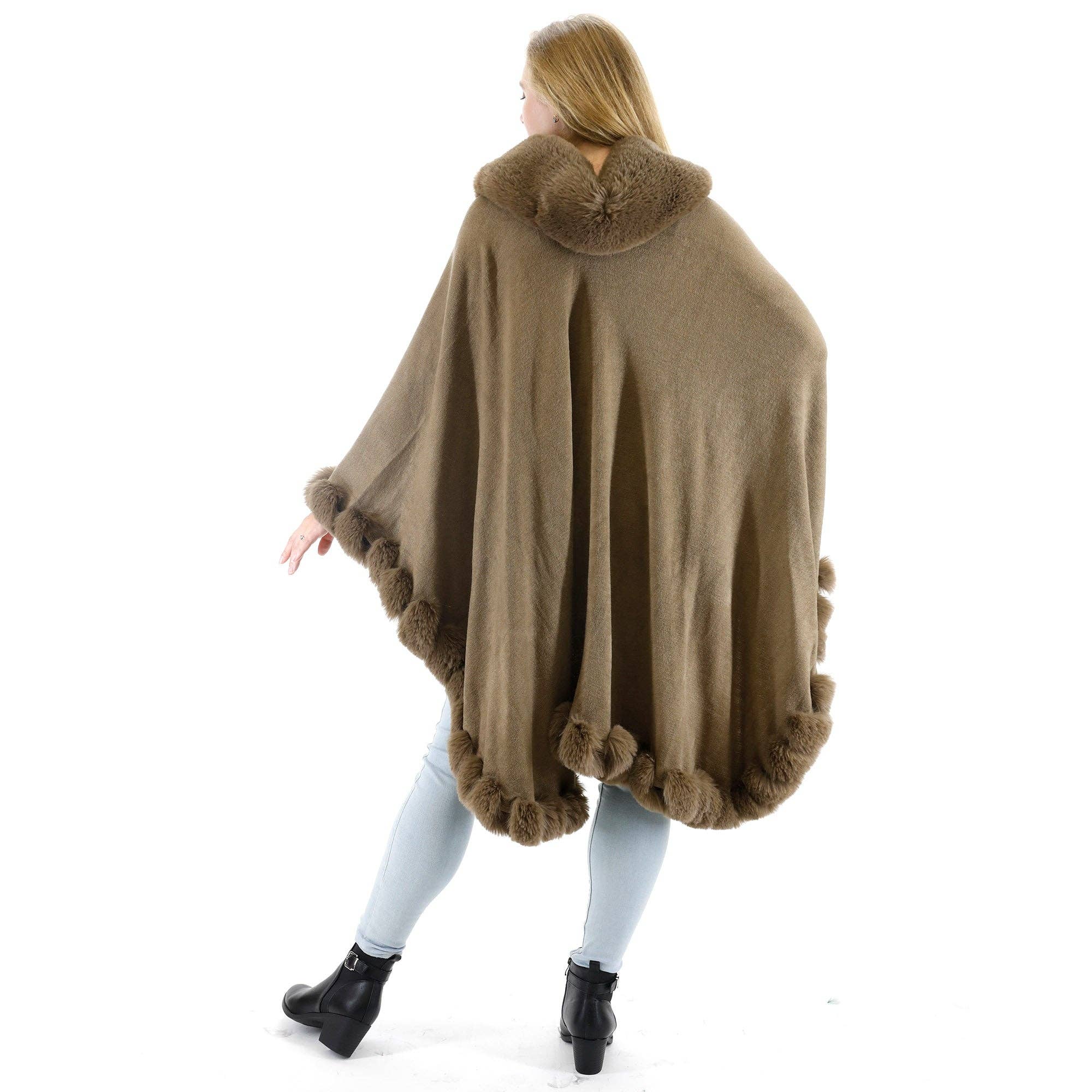 TAPA fashion – Engroshandel Pels-/kunstpelsfrakke - Dame – Ensfarvet pels sjal SW3719 (3 stk)39