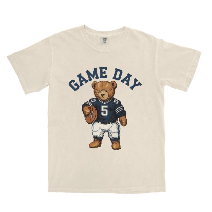 Game Day Football Graphic Tee for wholesale by Lucy + Company