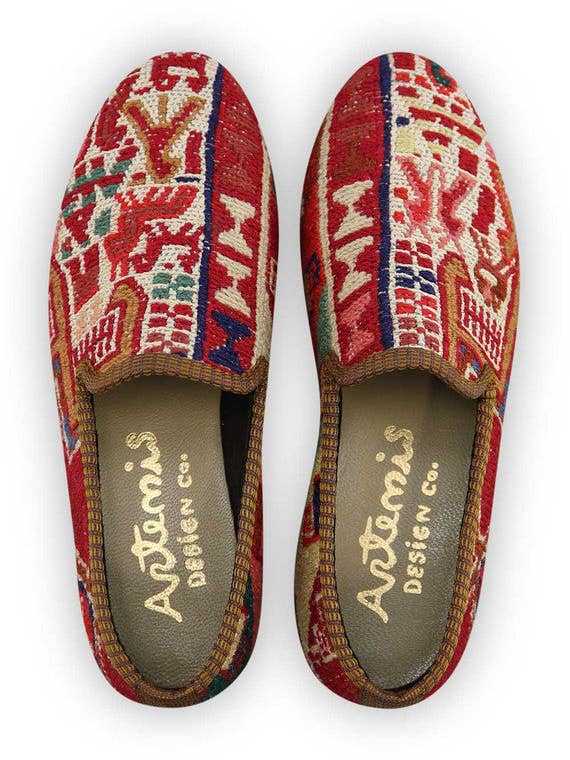 Sumak Kilim Smokingschuhe für Damen, Größe 9 für den Großhandel von Artemis Design Co.