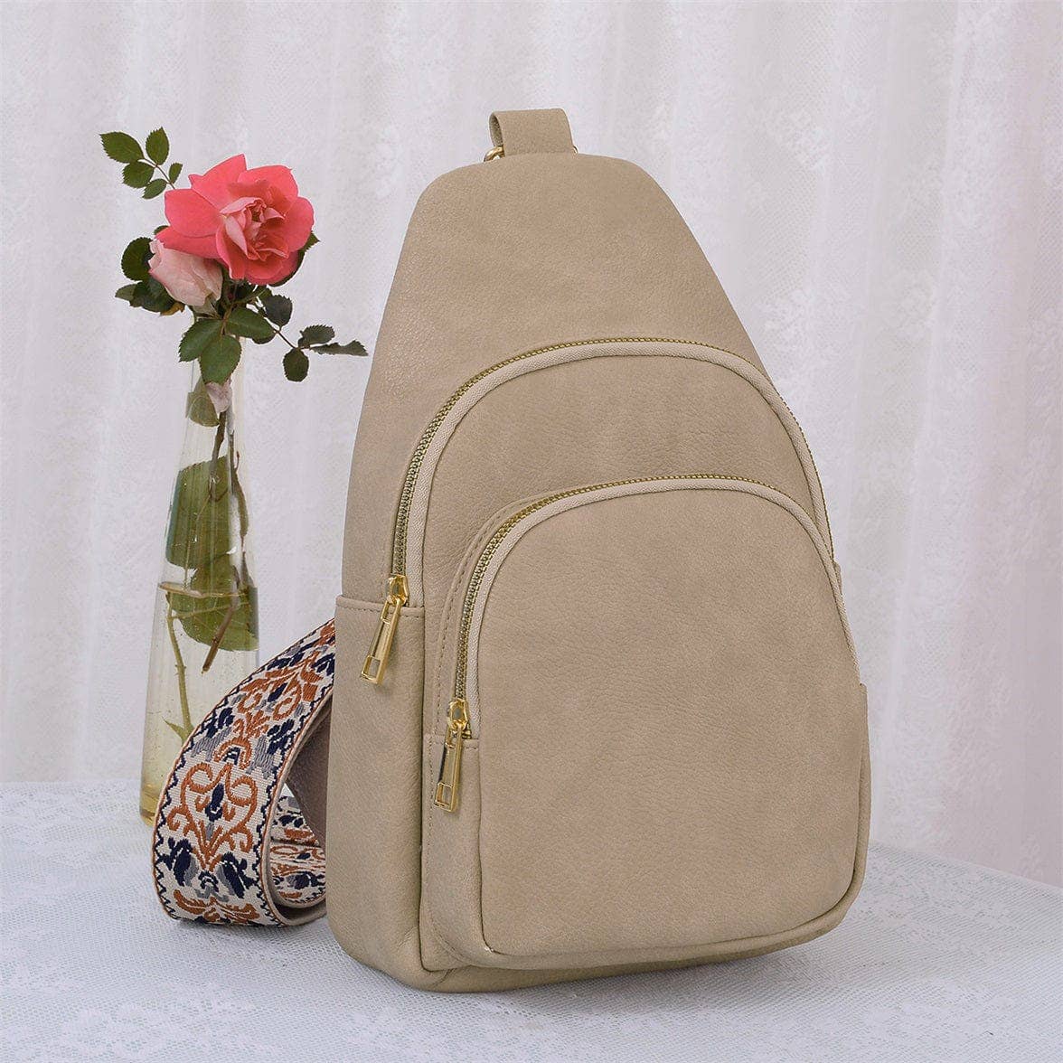 MiMi Wholesale - Wholesale Crossbody Bag - Women's - Zara Zipper Crossbody Bag with Boho Strap0