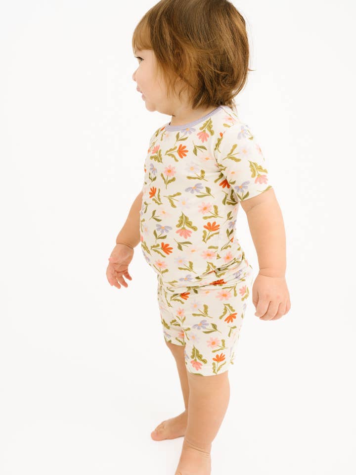 Little One Shop - Wholesale Top & Short Set - Kids - Daisy Daydream Bamboo Shorts Set3