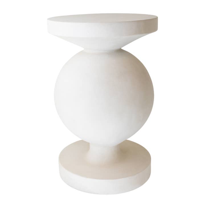 FN104 Side Table - Cream 17.25" x 17.25" x 26.75" PK 1 for wholesale by Myrians Home Decor