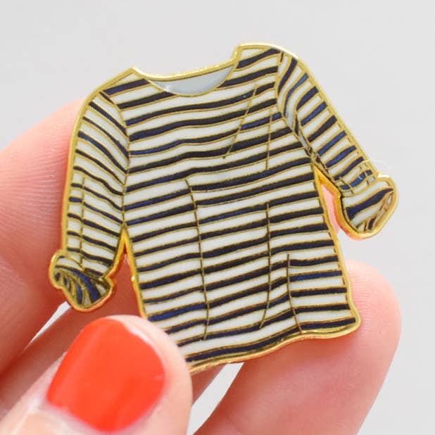 Gestreiftes Hemd Nadelhalter für den Großhandel von Sara Fitz