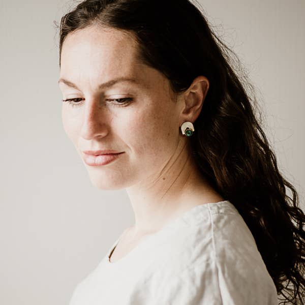 Commonform - Vente Clous d'oreille - Clous Bali // Turquoise2