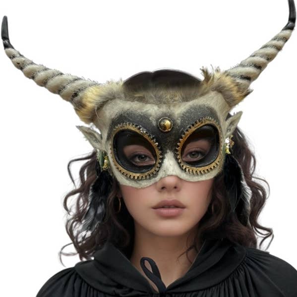 Horned Woodland Creature Mask for wholesale by KBW Global Corp.