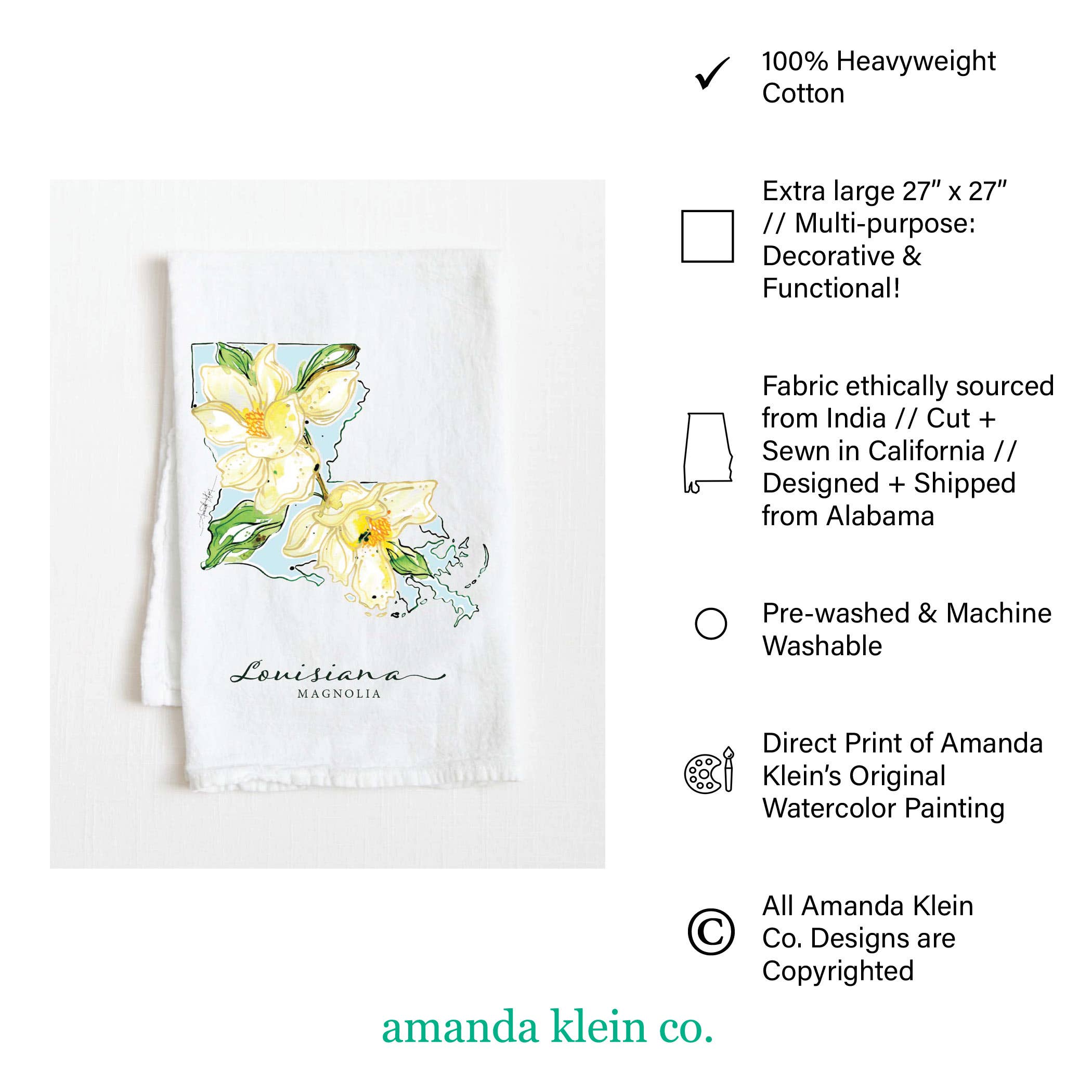 Amanda Klein Co. - Wholesale Theedoek - Eland meel zak theedoek6
