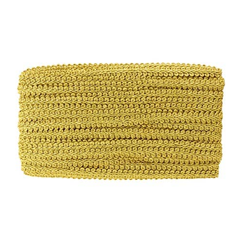 Mandala Crafts - Wholesale Craft Supplies - Mandala Crafts Gimp Braid Trim Roll French Braided Trim Ribbon Gold Trim for Sewing  Decorative Gold Fabric Trim by The Yard for Curtain Trim Flat Upholstery Trim3