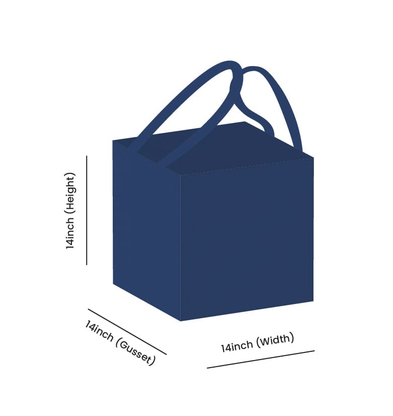 Non Woven Totes - Wholesale Gift Bag - Custom Printed Non-Woven Bakery Tote Bags - 14x14x14 | Squared Tote Bags12