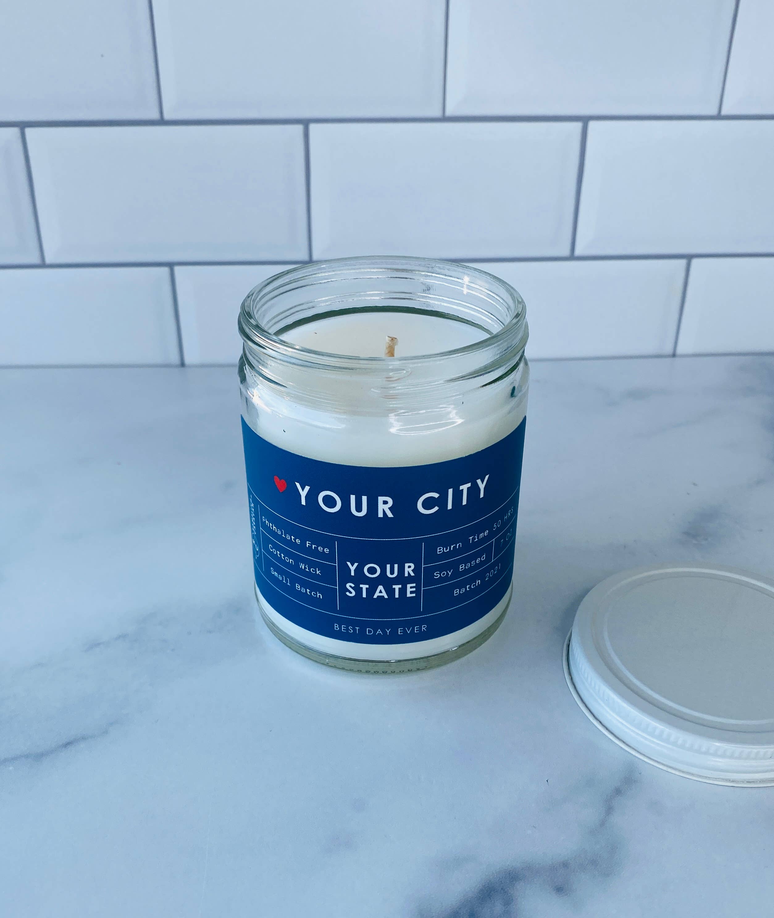 Rambling Caravan - Wholesale Jar/Filled Candle - Your City-Your State Custom Order Candle7