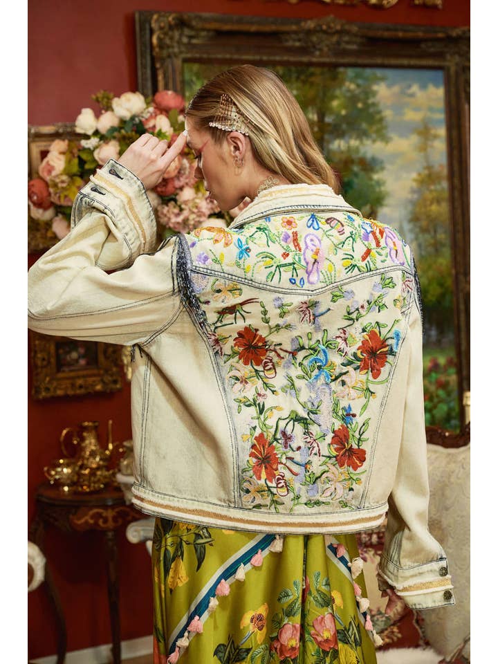 Country Queen Embellished Denim Jacket for wholesale on Faire18