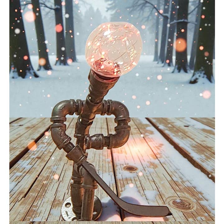 Mr. Willies Lighting - Wholesale Accent/Desk Lamp - Sports minded Industrial Hockey Guy desk lamp 1