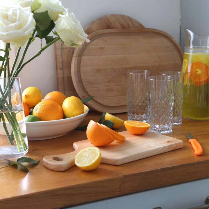 Rinkit Ltd - Vente Planche à découper - Planche à découper en bois de 34 cm x 16 cm avec poignée - par Argon Tableware1