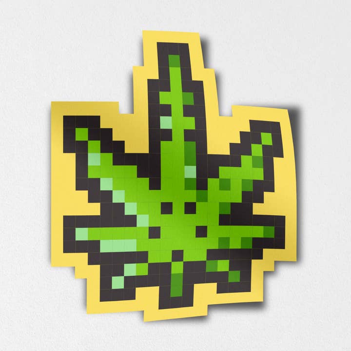 8 bit - super planta - sticker for wholesale by fntsma