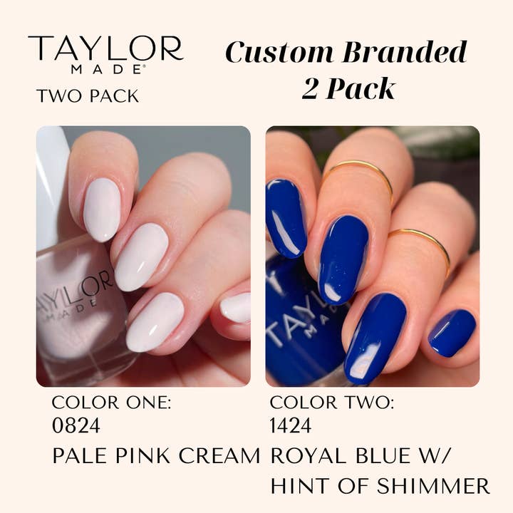 Taylor Made Polish - Vendita all'ingrosso Smalto per unghie - Smalto per unghie personalizzato: confezione da 2 a lunga tenuta + vegano + non tossico125