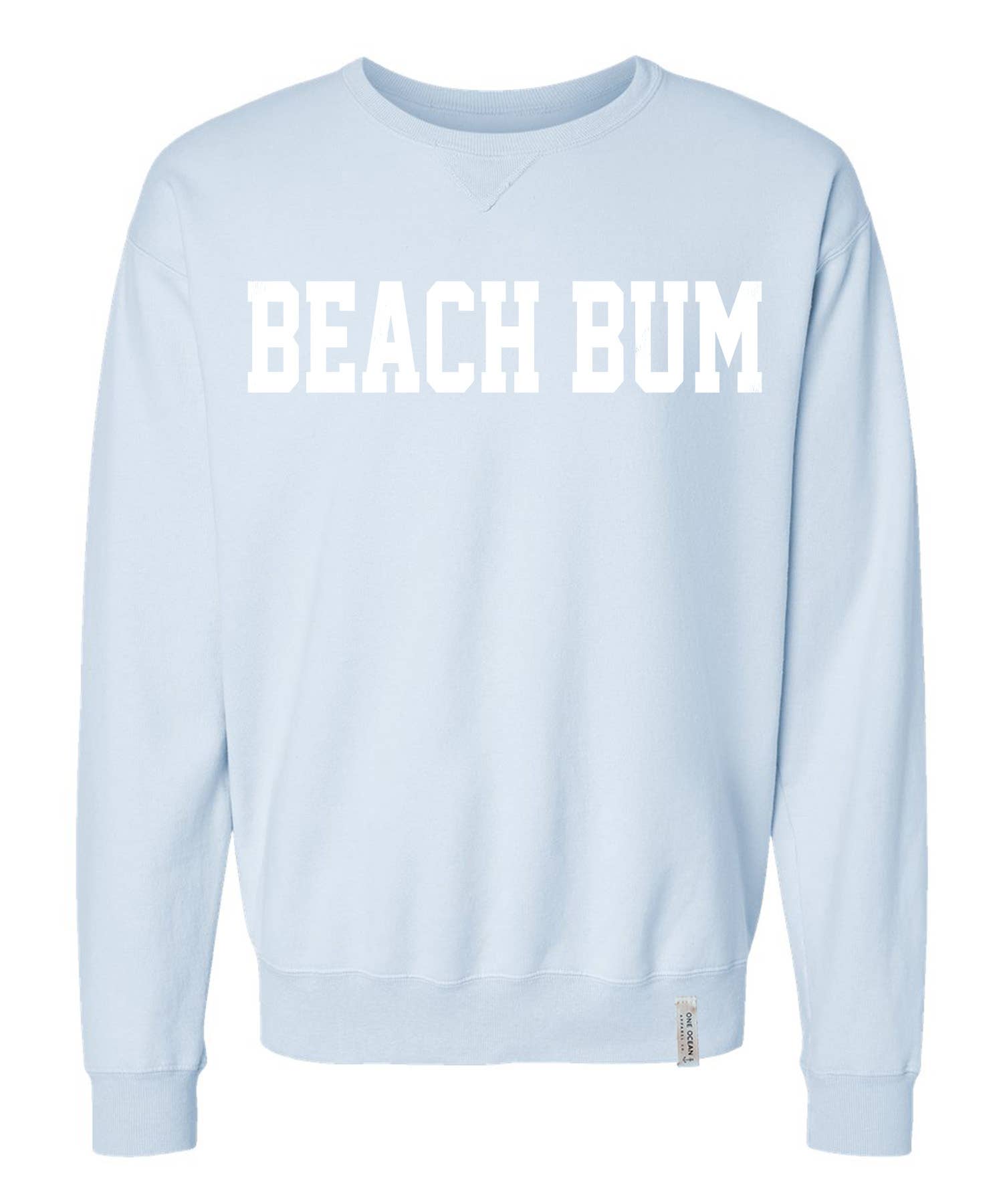 One Ocean Apparel Co.. - Wholesale Graphic Sweatshirt - Unisex - BEACH BUM Crewneck - CUSTOM COLORS6