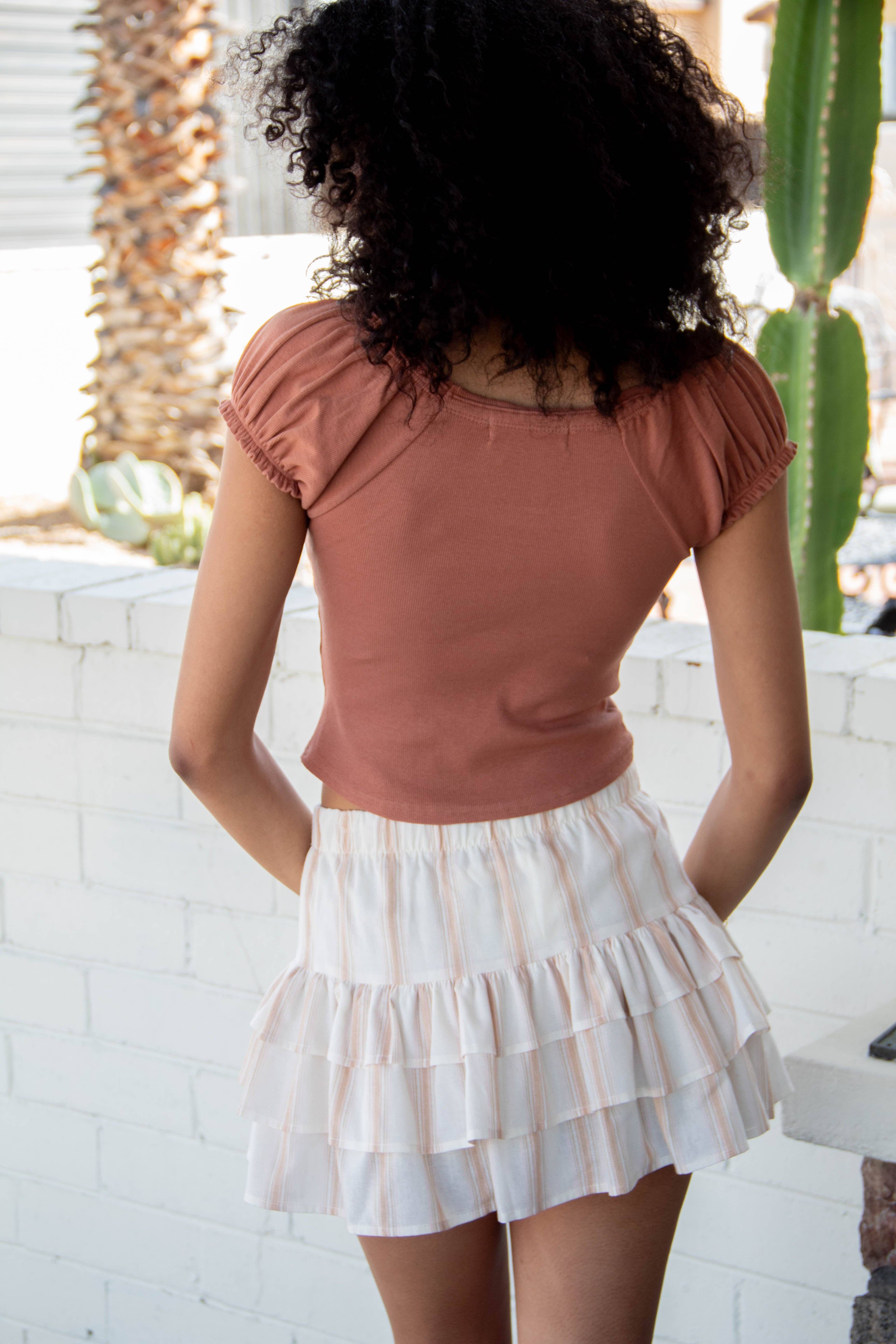 Nectar Clothing - Wholesale Knit Top - Women's - Ribbed Peasant Top8