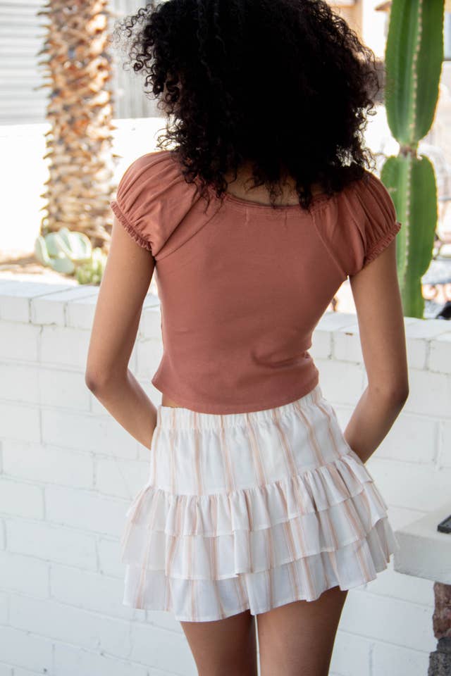 Nectar Clothing - Wholesale Knit Top - Women's - Ribbed Peasant Top8