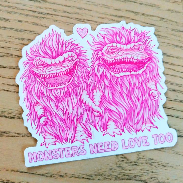 Critters Movie Sticker | 80s Horror, Monster Lovers for wholesale by Zubieta Illustration