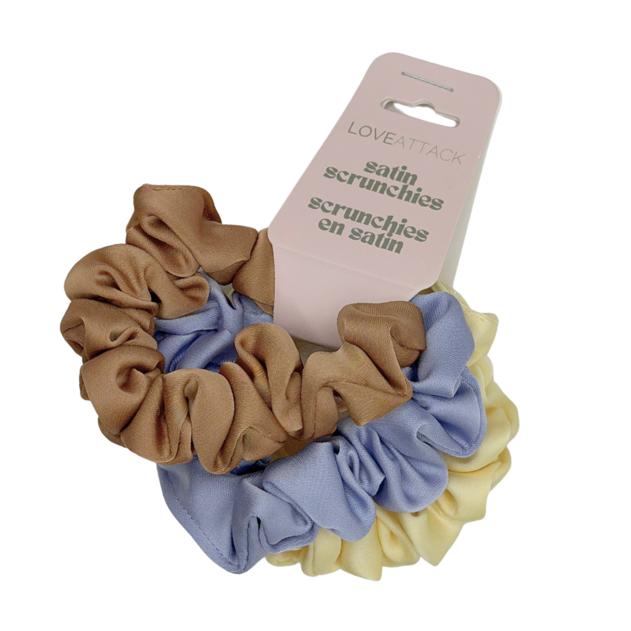 Love Attack - Wholesale Scrunchie - Women's - Small Satin Scrunchie Set - 3pcs4