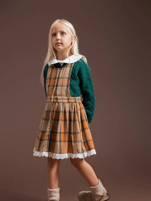 Gonna a quadri complessiva (543699-189) per la vendita all'ingrosso da parte di Lanidor Kids