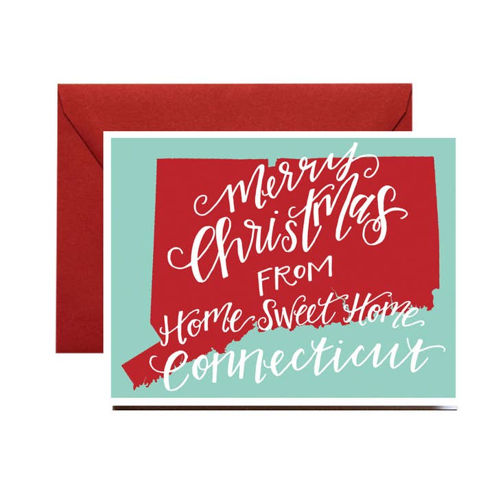 Vrolijk kerstfeest vanuit huis Sweet Home Connecticut, vakantie voor wholesale door Stately Made