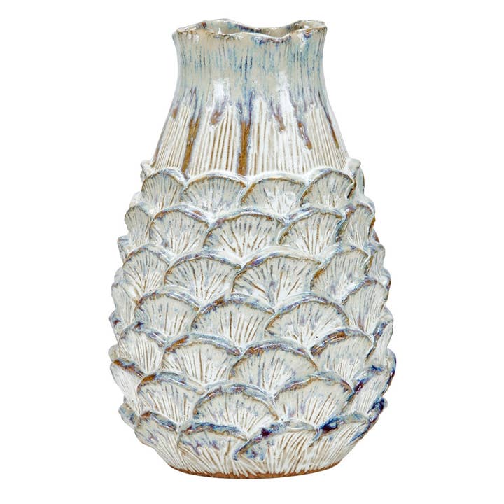 Seashell Pot Original keramische vaas V111XL voor wholesale door Continental Home