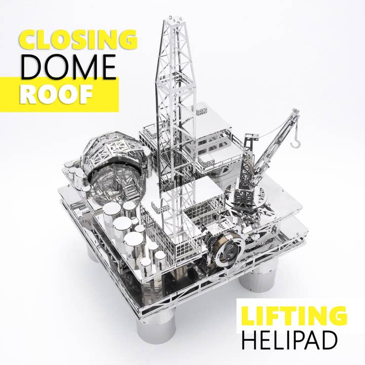 METAL-TIME INC. - Wholesale DIY craft kit - Treasure Finder oil rig mechanical model kit3