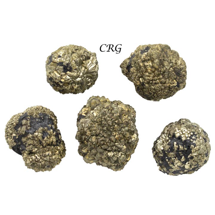 Crystal River Gems LLC - Vente Pierre et cristal de spiritualité - Lot de 1 kilo. Nodule de marcassite et de pyrite