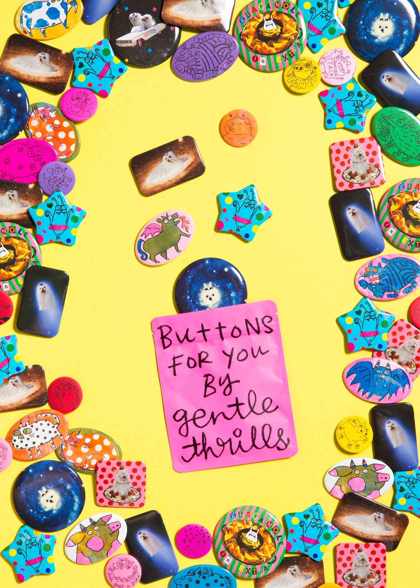 gentle thrills - Wholesale Lapel Pin/Button - chaos mode button bag2