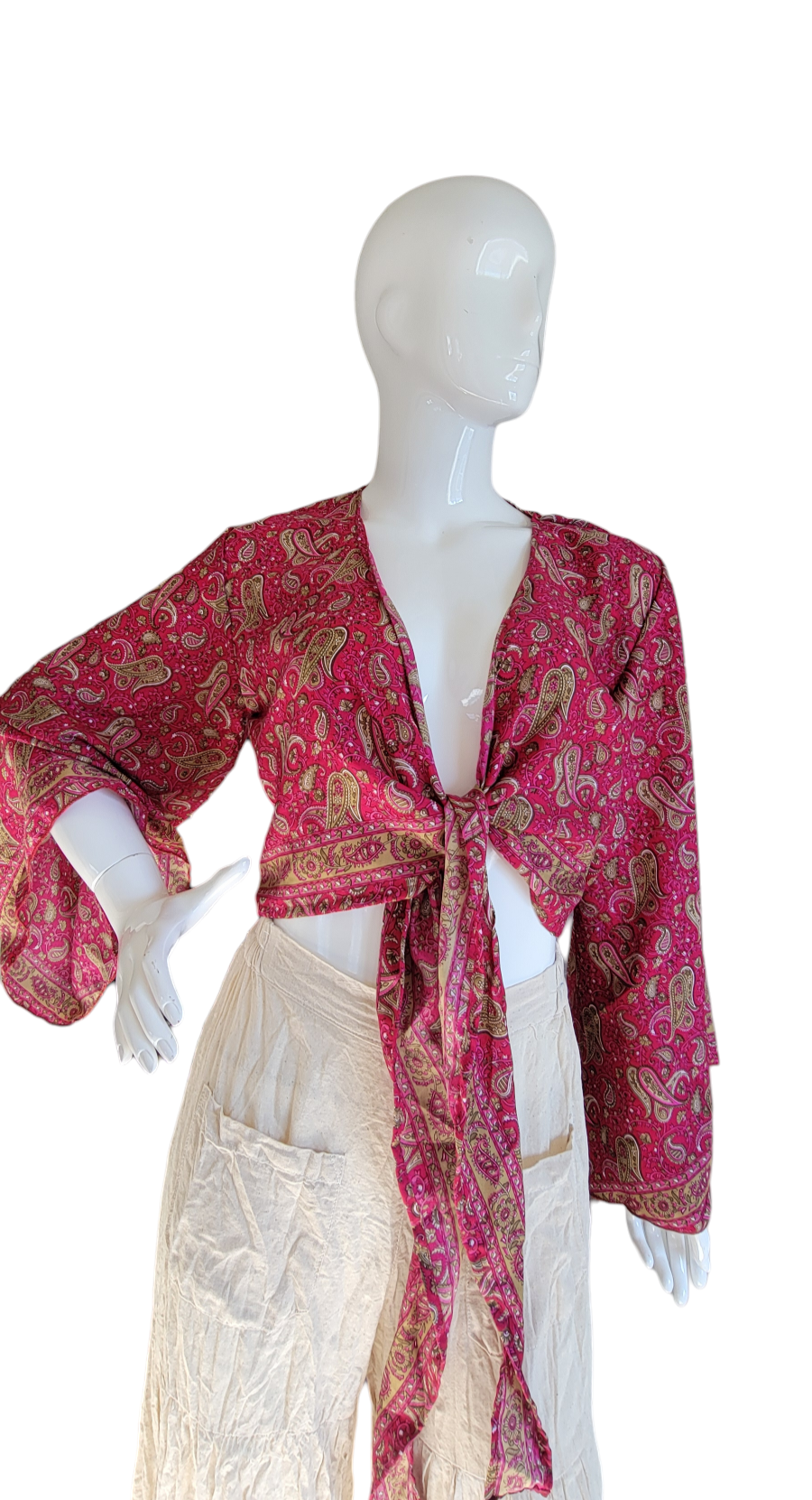 Evergreen Guardian Imports – wholesale Blouse – Women’s – TSTT-66 Long Sleeves Front Tie Top22