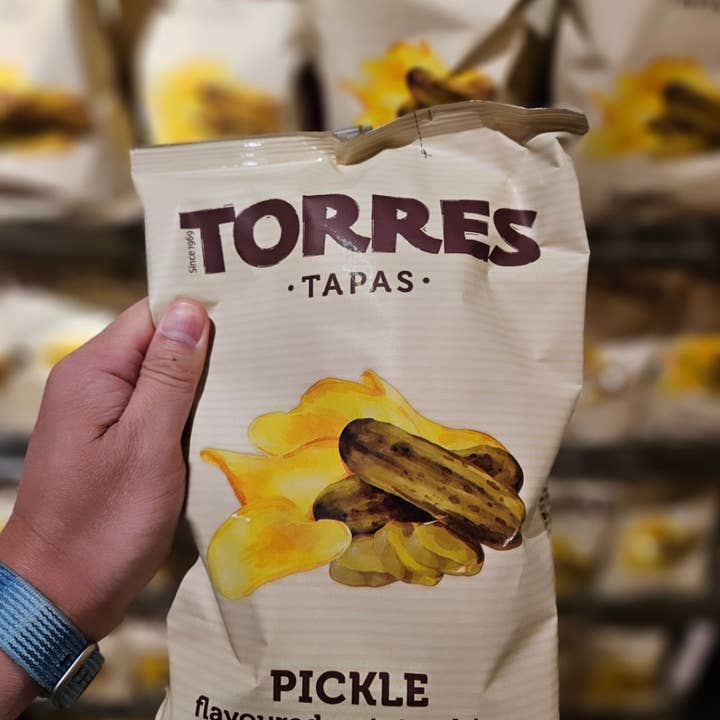 Gourmet Food Solutions, Inc. - Wholesale Chips - PICKLE Flavor, Torres Gourmet Potato Chips  50g | SMALL BAG 1