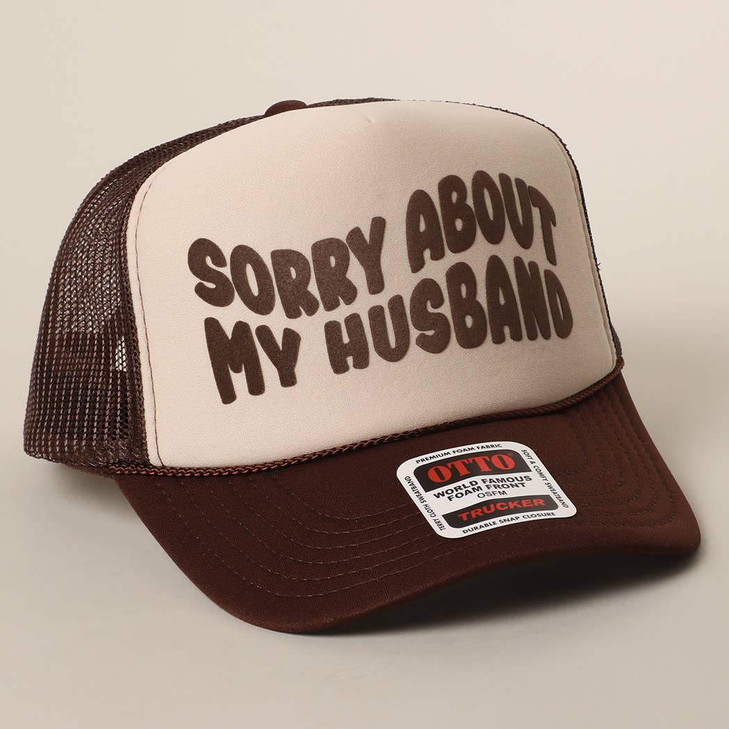 Fashion City – wholesale Truckerkeps – Unisex – Förlåt för min fru&man meshkeps25