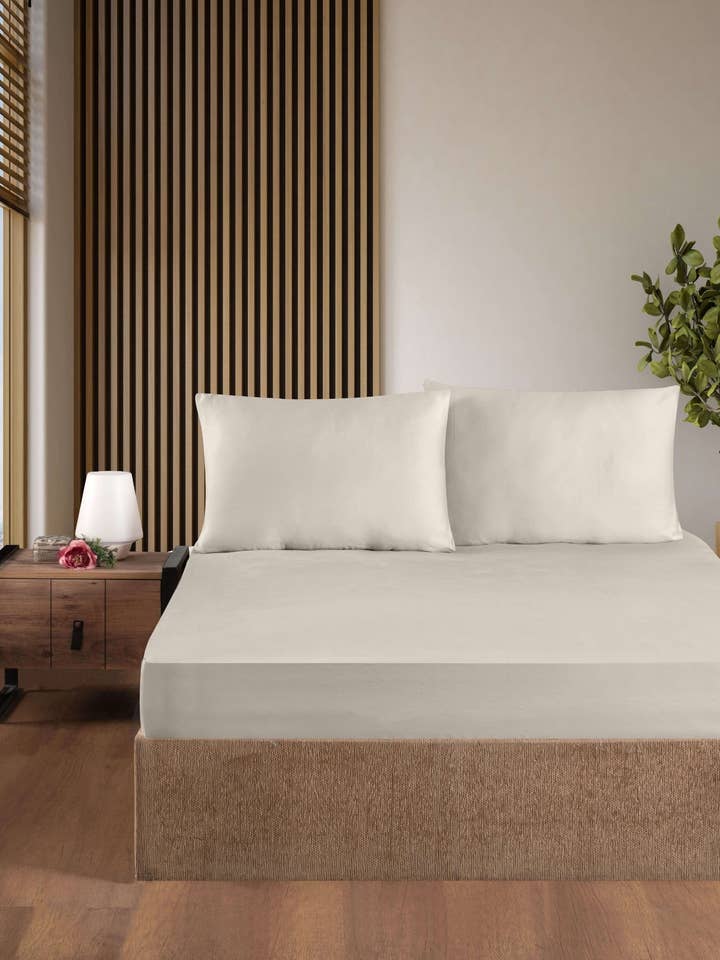 Beige Spannbettlaken-Set für den Großhandel von Creative Home