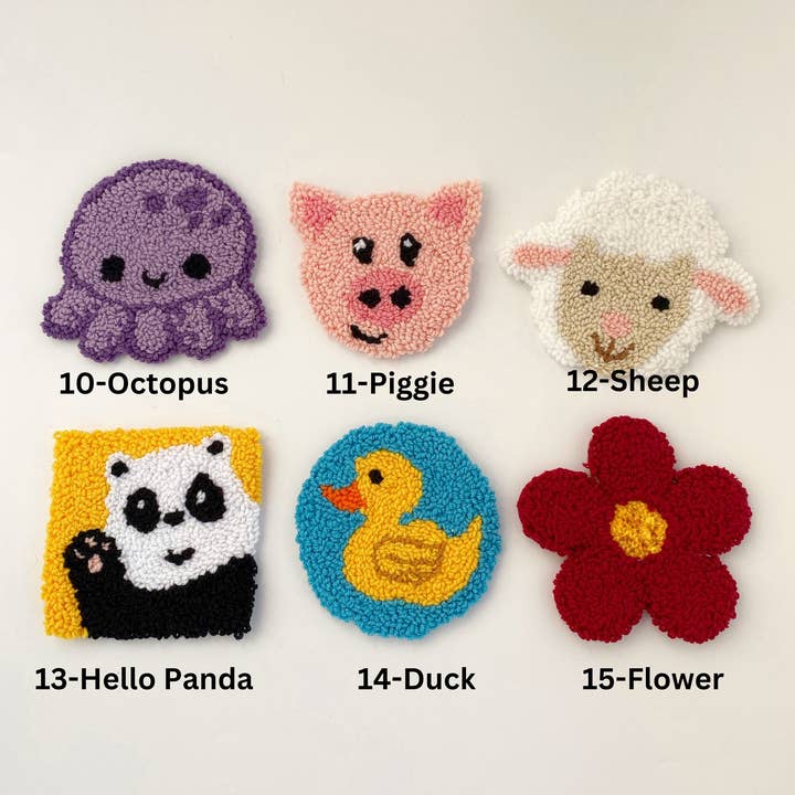 Honey Art and Nature – wholesale Coasters – Customizable Hand Tufted Punch Needle Coasters4