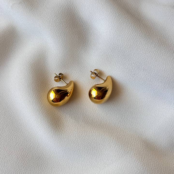 Duestelle Italia - Wholesale Hoop Earrings - Goccia Bold Gold Earrings