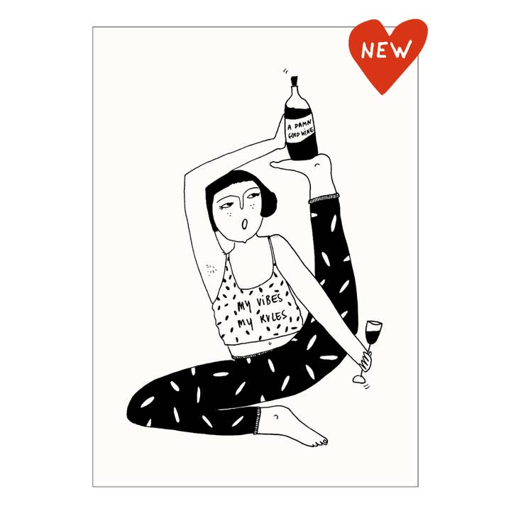 postcard my vibes for wholesale by helen b