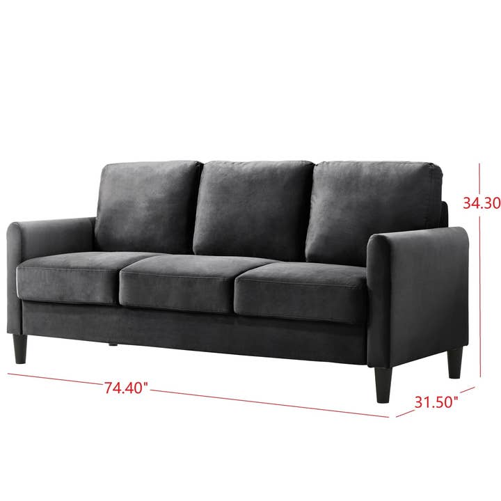 Home Design - Wholesale Sofa - Home Design Airell Velvet Arm Sofa7