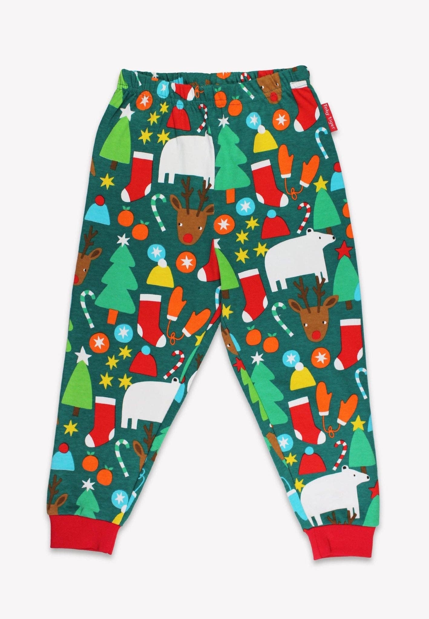 Toby Tiger – wholesale Sleepwear set – Kids – Organic Christmas Bear Print Pyjamas2