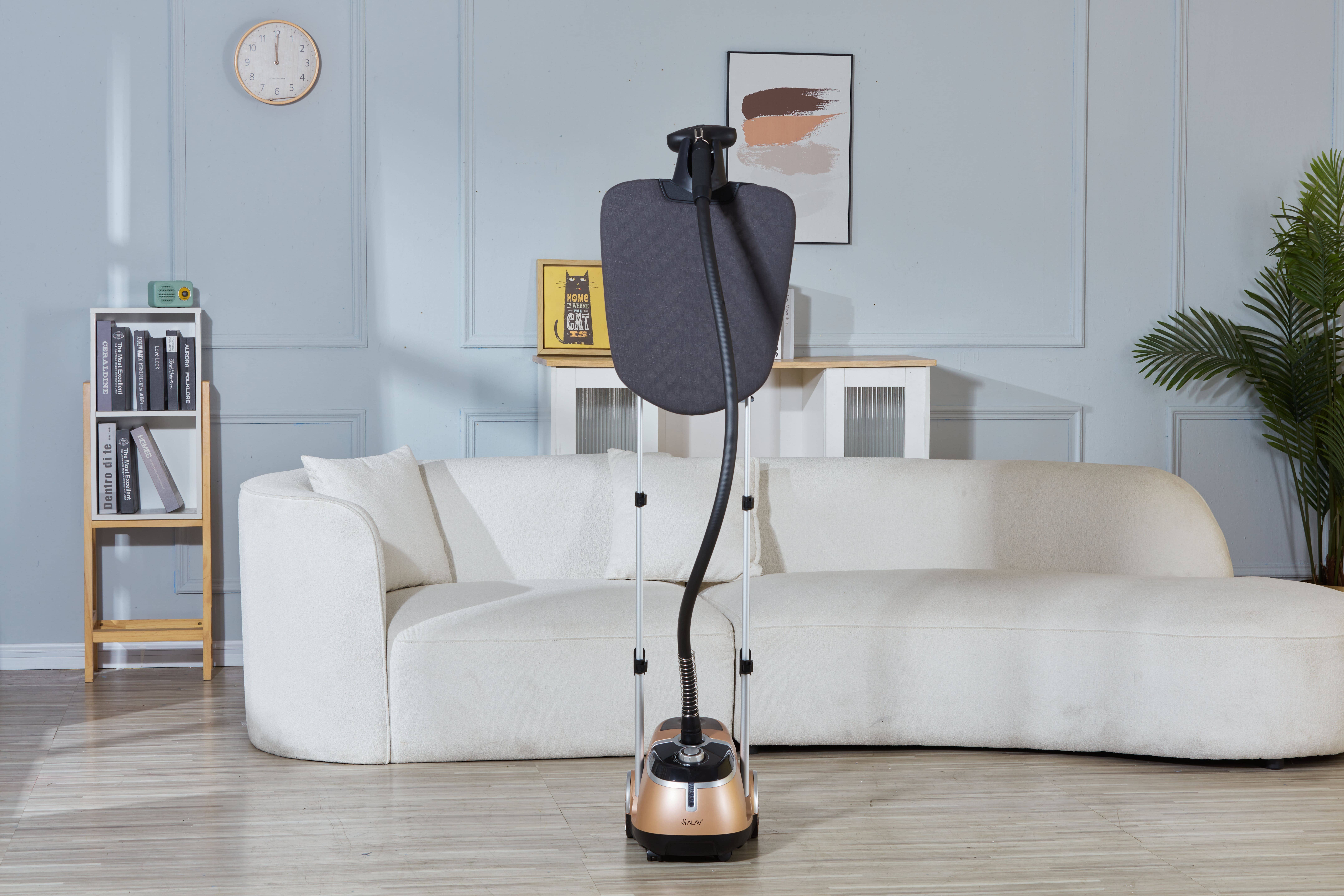 Salav-True & Tidy - Vente Défroisseur à vapeur pour vêtements - Défroisseur professionnel avec planche à repasser intégrée et paquet de 3 détartrants15