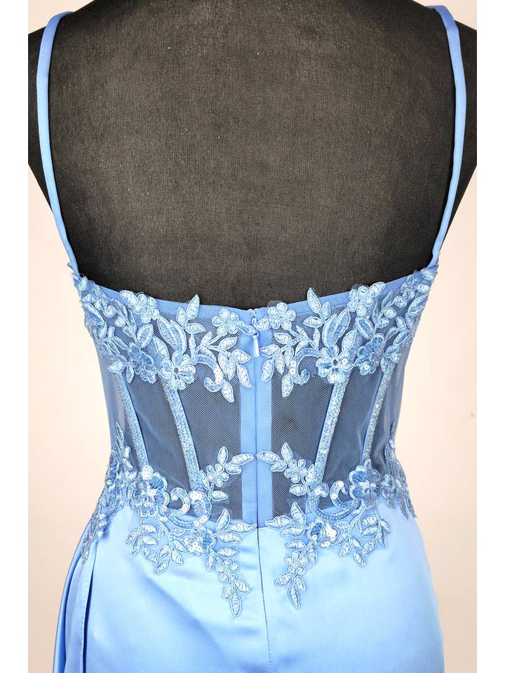 Chicas - Wholesale Dress - Women's - Short Dress With Sequins and Embroidery. C35511