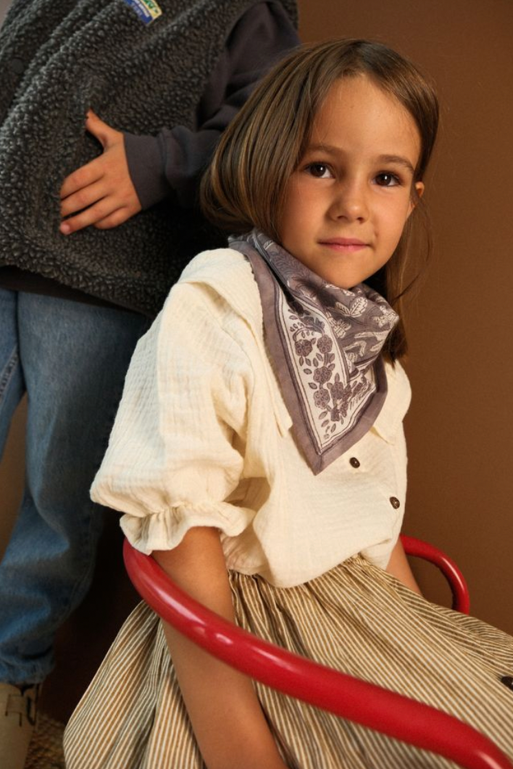 SO FAMILY - Wholesale Scarf - Kids - Calcutta Grey Kids Scarf1