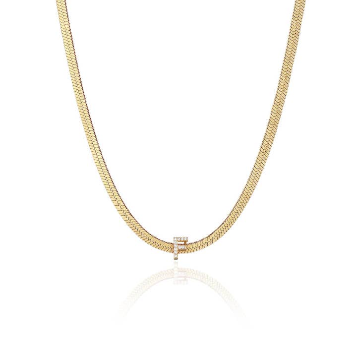 Ettika - Wholesale Pendant/Charm Necklace - Initial Herringbone Necklace11