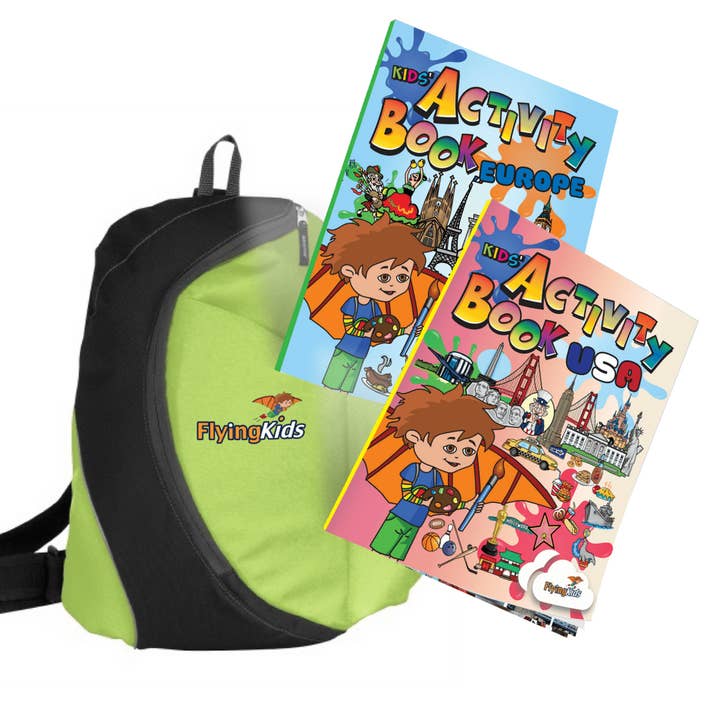 Coloring Pack - Kids' Activity Books Europe and USA + Leonardo's Backpack for wholesale by FlyingKids