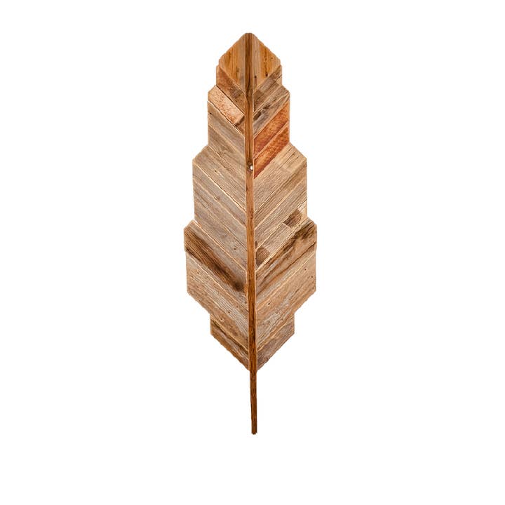 Återvunnet trä handgjord fjäder naturlig för wholesale av Reclaimed Woodworks Home Decor