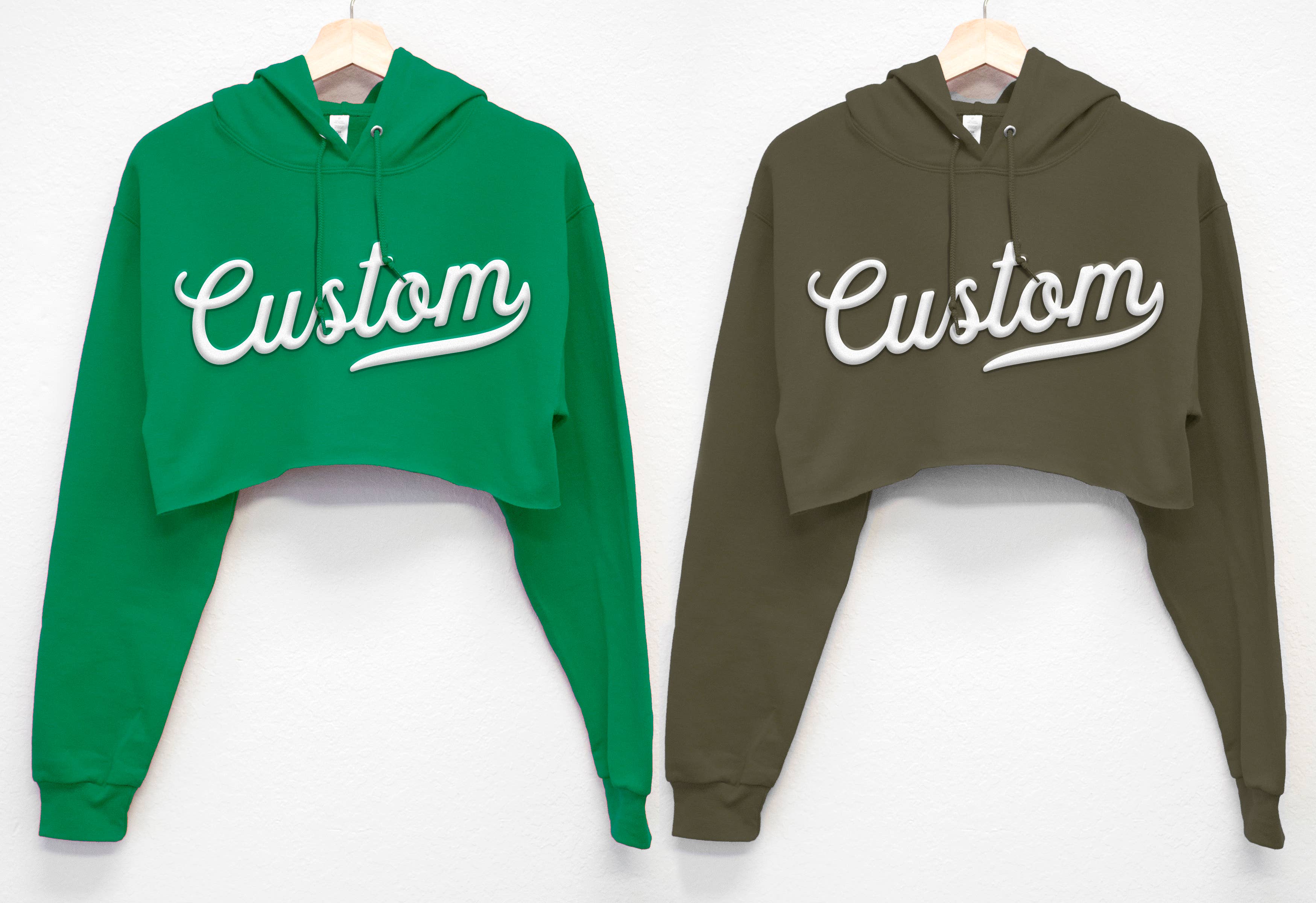 Nobullwoman Apparel - Wholesale Hoodie - Women's - CUSTOM Small Business PUFF Print Cropped HOODIE4