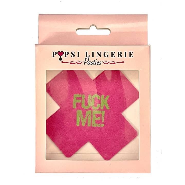 Popsi Lingerie - Wholesale Sex Toy - X Shape F*ck Me Glow In The Dark Pasties