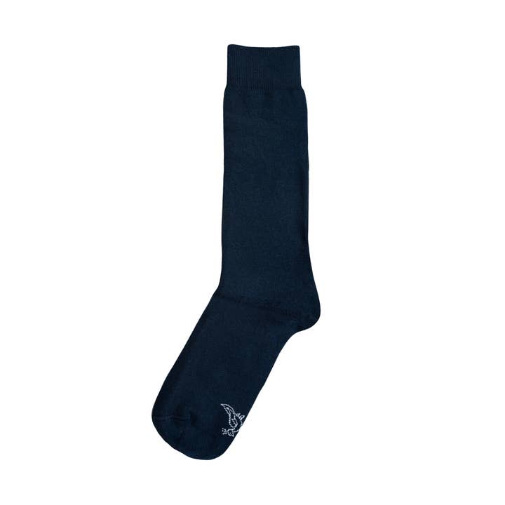 Solid Dark Navy Socks for wholesale by No Cold Feet