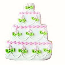 Bröllopstårta med gröna blad för wholesale av The Frosted Baker