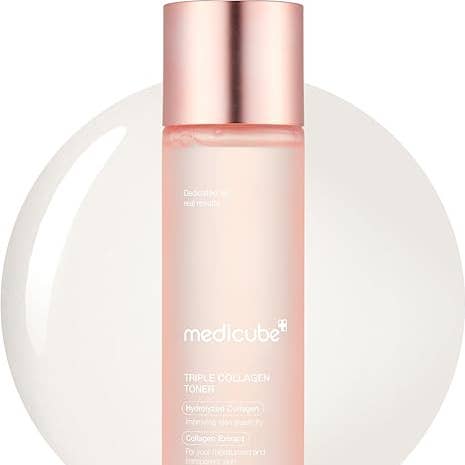Medicube Triple Collagen Toner - Hydrolyzed, Atelo, & Soluble Collagen for Deep Hydration & Plump Skin - Fast-Absorbing Formula for All-Day Suppleness, Korean Skincare (4.73 fl.oz.) for wholesale by KPurity