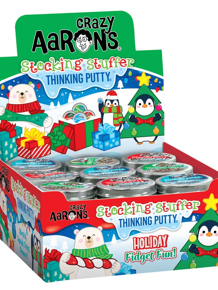 Puttyworld 2025 Holiday 36 Count Mini Tin Assortment for wholesale by Crazy Aaron's